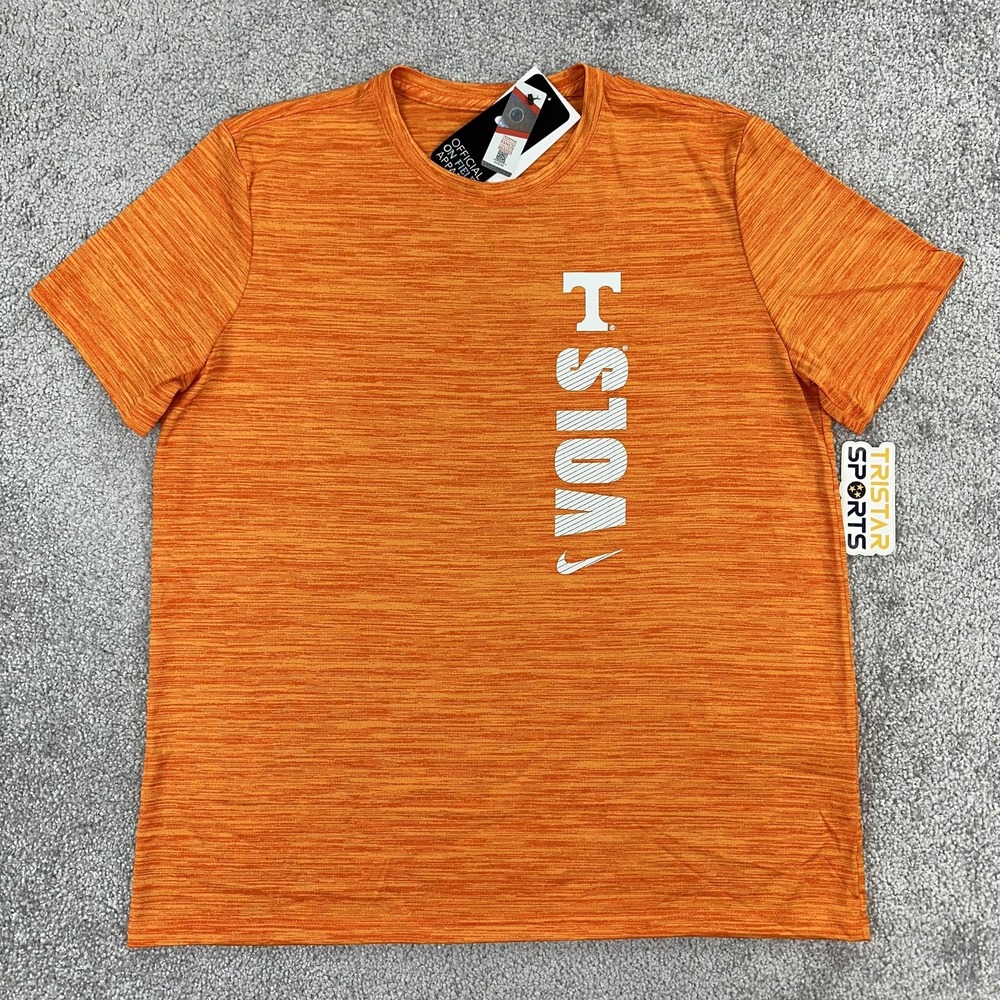Tennessee Volunteers Shirt Womens Large Orange NCAA Football Nike Dri Fit Vols